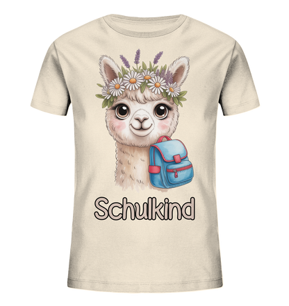 Alpaka Schulkind  - Kids Bio Shirt