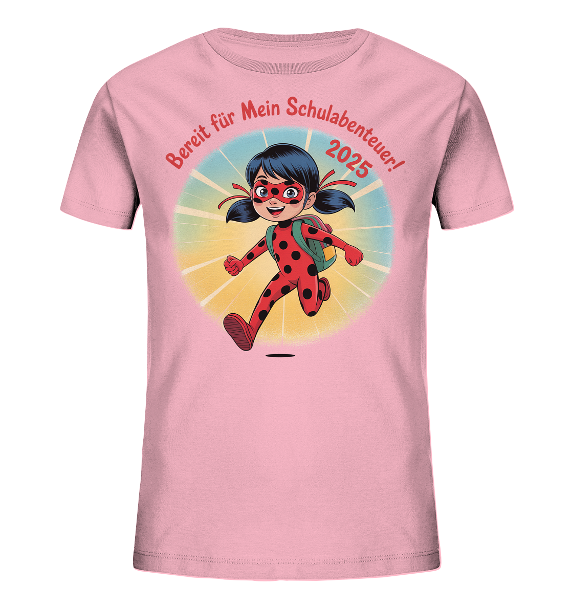Ladybug Schulheldin Bio T-Shirt personalisierbar