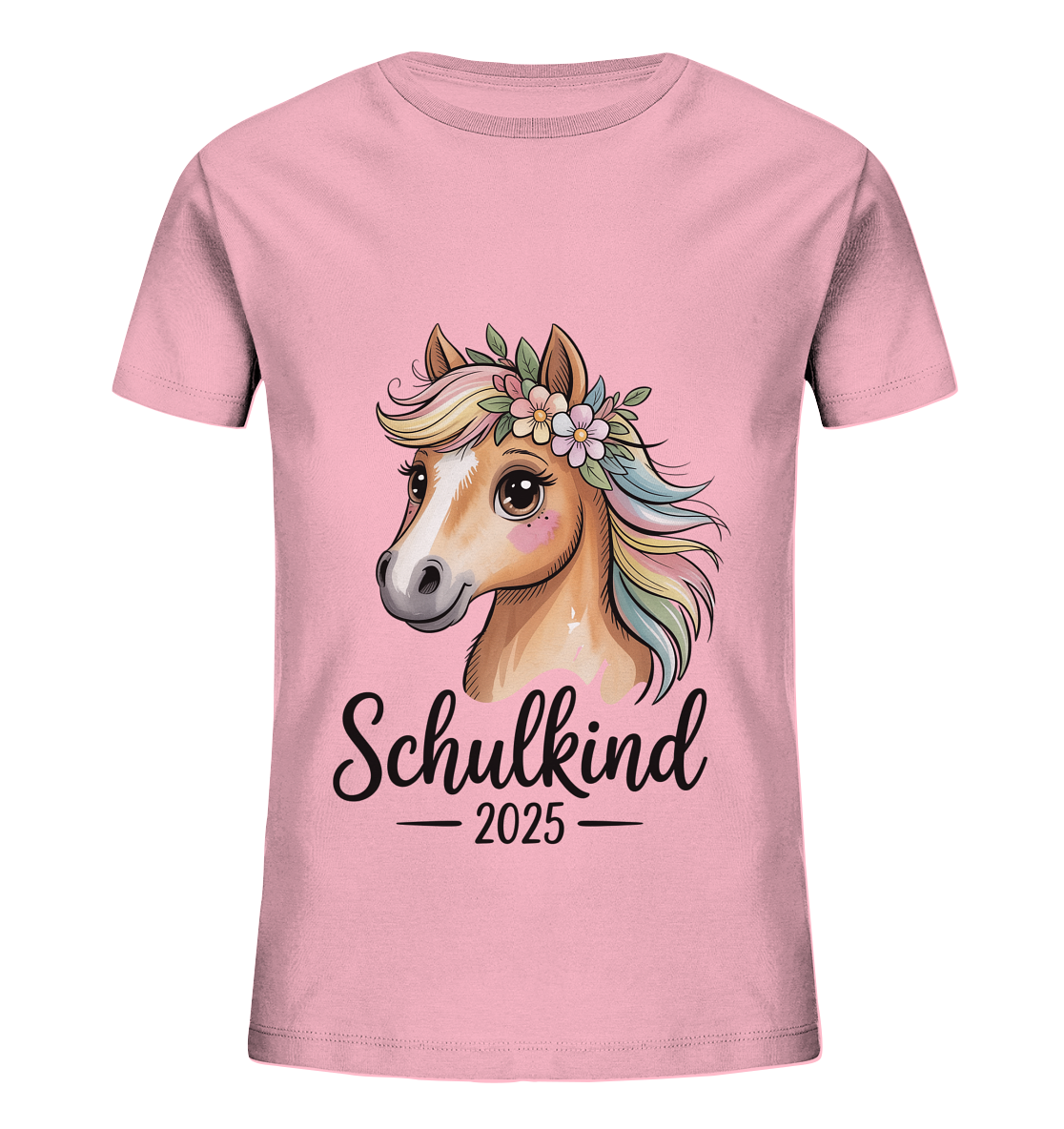 Pferdeglück Bio T-Shirt personalisiert