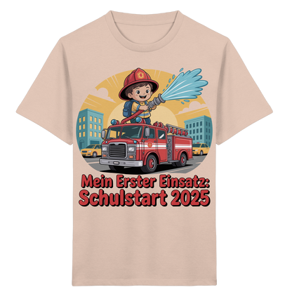 Mein erster Einsatz – Schulstart 2025 Feuerwehr Kind - Bio T-Shirt