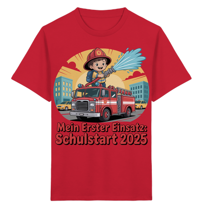 Mein erster Einsatz – Schulstart 2025 Feuerwehr Kind - Bio T-Shirt