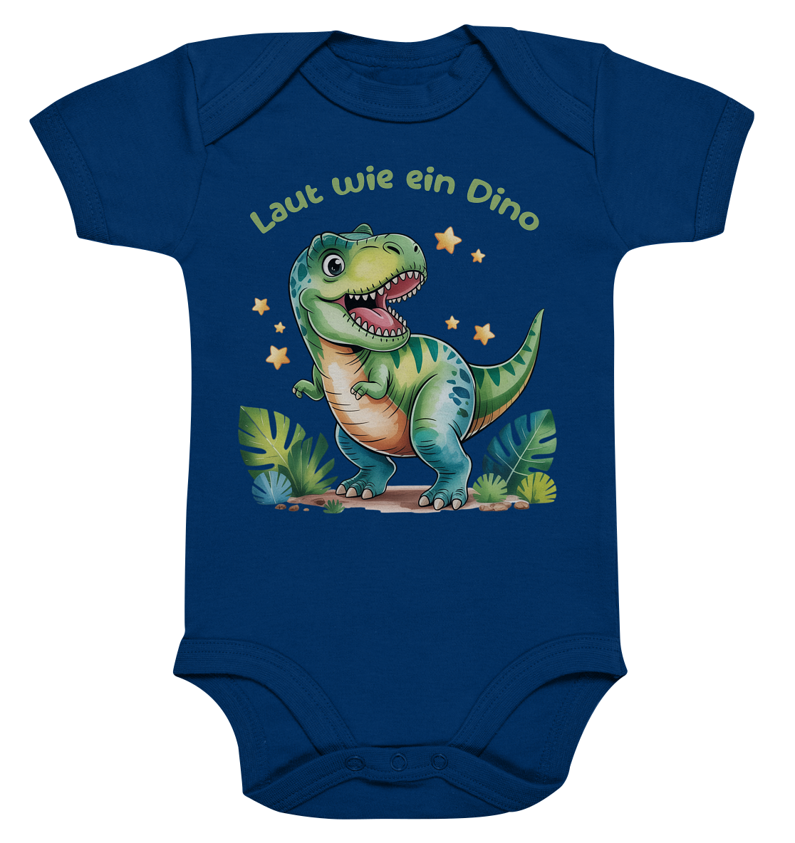 Laut wie ein Dino personalisierbar  Bio Babybody