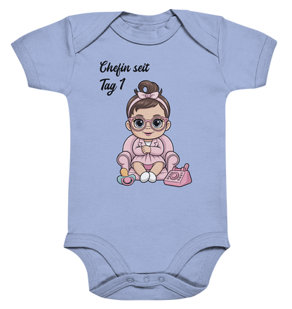 Boss Baby Girl personalisierter  Bio Babybody