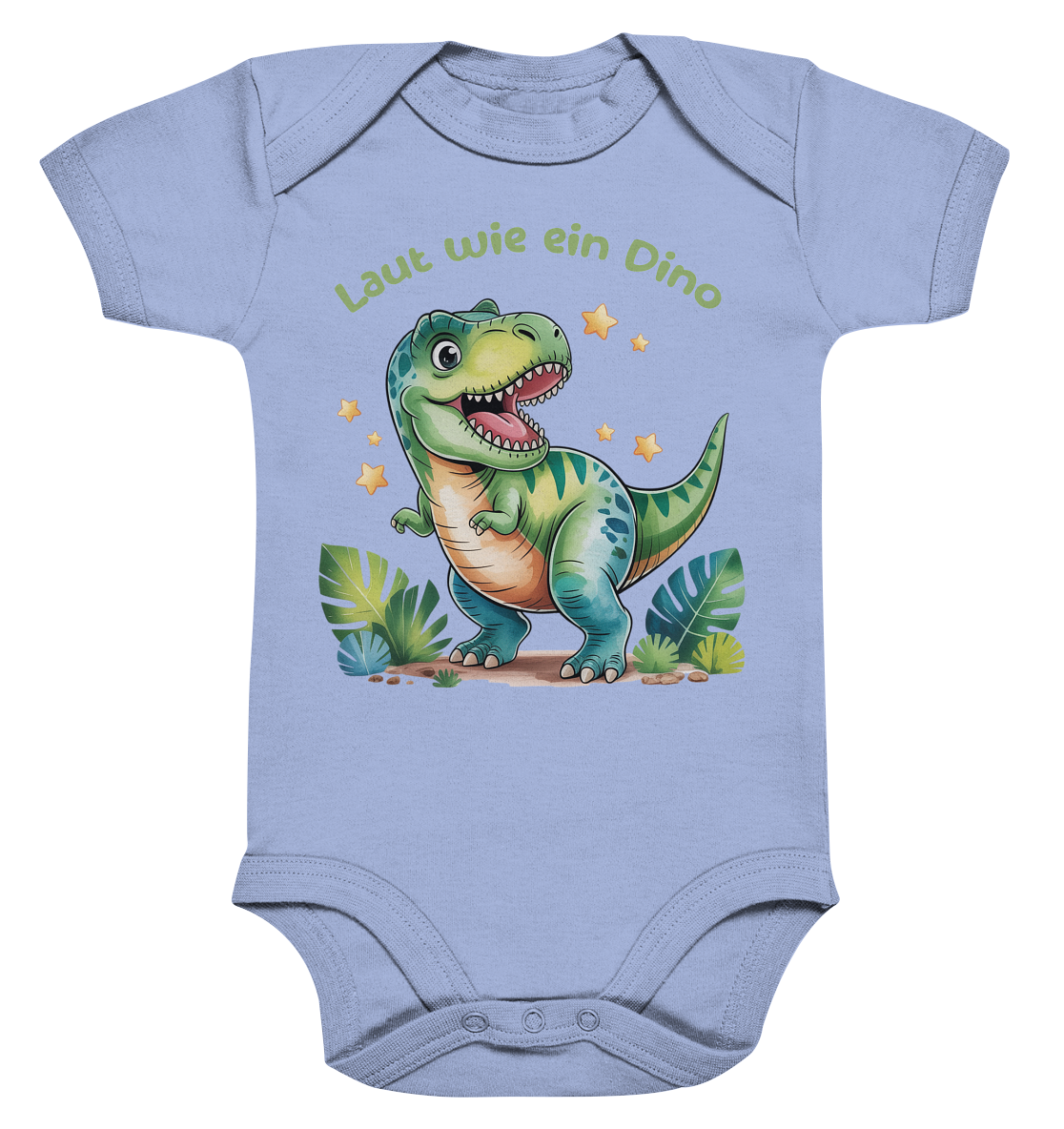 Laut wie ein Dino personalisierbar  Bio Babybody