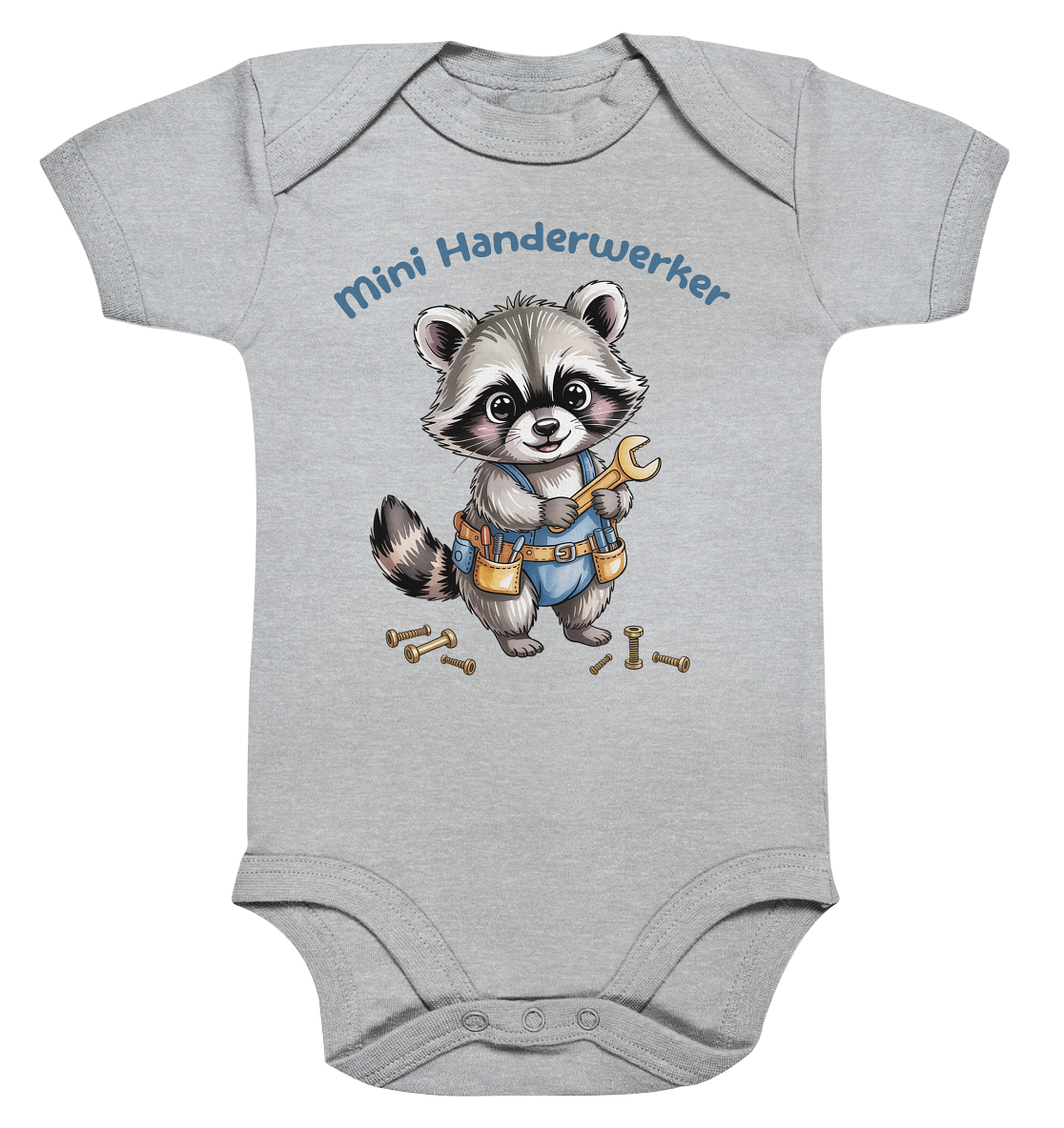 Mini Handwerker personalisierter  Bio Babybody