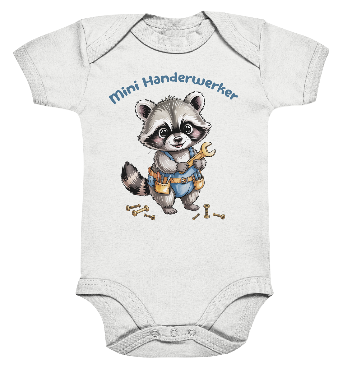 Mini Handwerker personalisierter  Bio Babybody