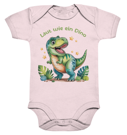 Laut wie ein Dino personalisierbar  Bio Babybody