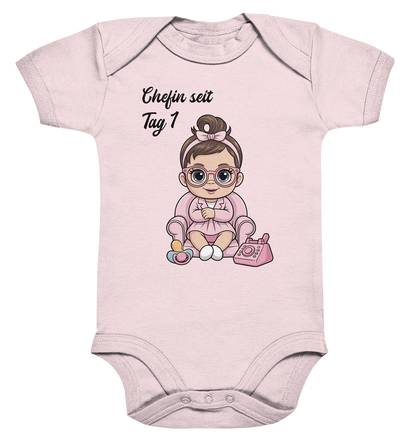 Boss Baby Girl personalisierter  Bio Babybody