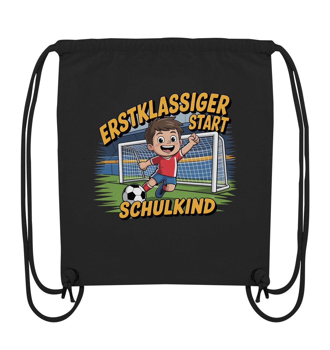 Fußball Turnbeutel zur Einschulung – mit Namen personalisiert