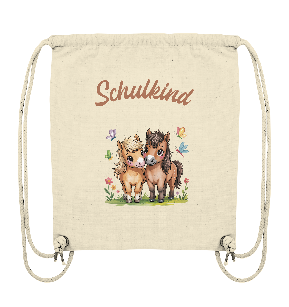 Ponyfreunde Turnbeutel zur Einschulung – mit Namen personalisiert
