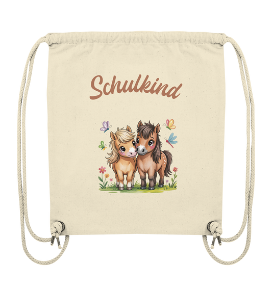 Ponyfreunde Turnbeutel zur Einschulung – mit Namen personalisiert