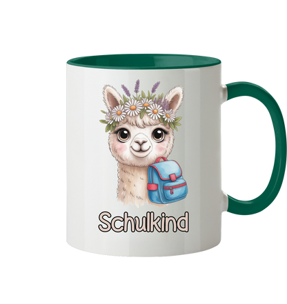 Alpaka Schulkind  Tasse personalisierbar