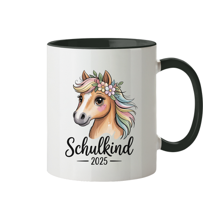 Pferdeglück Schulkind Tasse personalisierbar