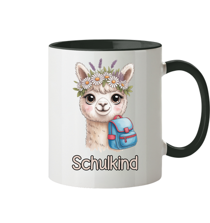 Alpaka Schulkind  Tasse personalisierbar