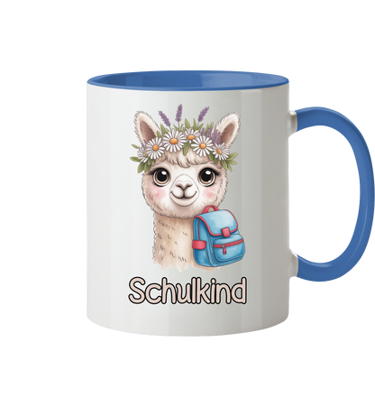 Alpaka Schulkind  Tasse personalisierbar