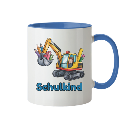 Bagger Schulkind Tasse personalisierbar