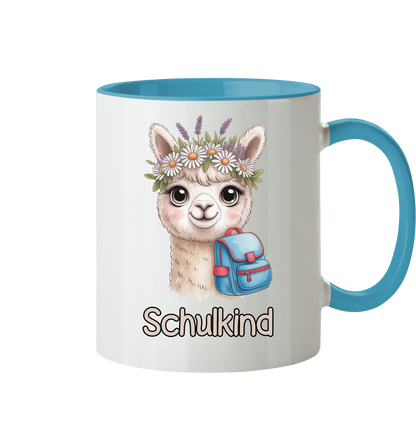 Alpaka Schulkind  Tasse personalisierbar