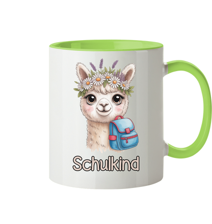 Alpaka Schulkind  Tasse personalisierbar
