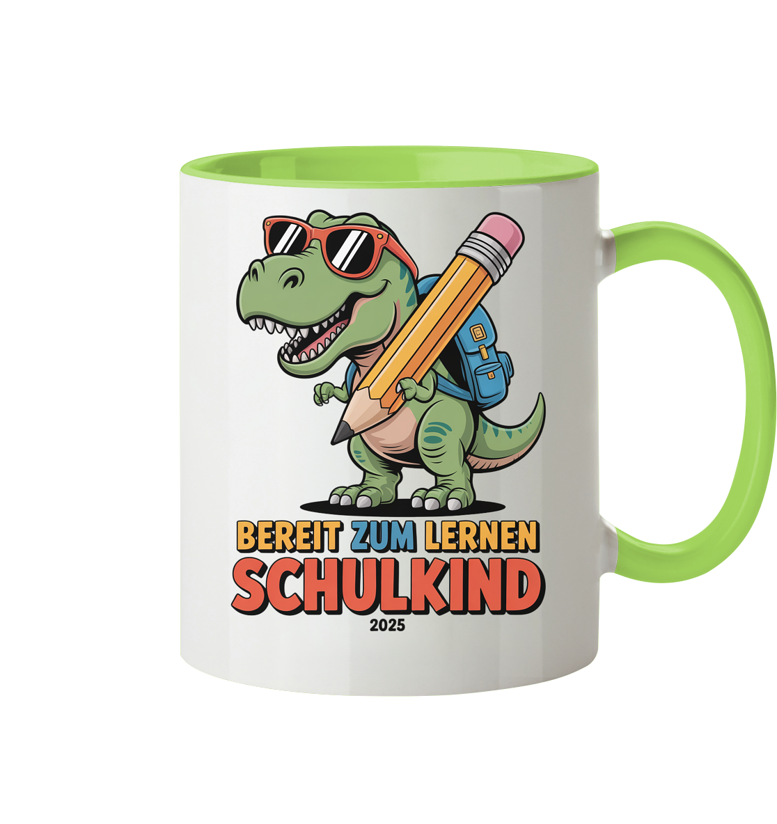 Bereit zu lernen Dino Tasse
