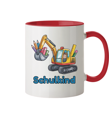 Bagger Schulkind Tasse personalisierbar
