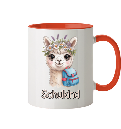 Alpaka Schulkind  Tasse personalisierbar