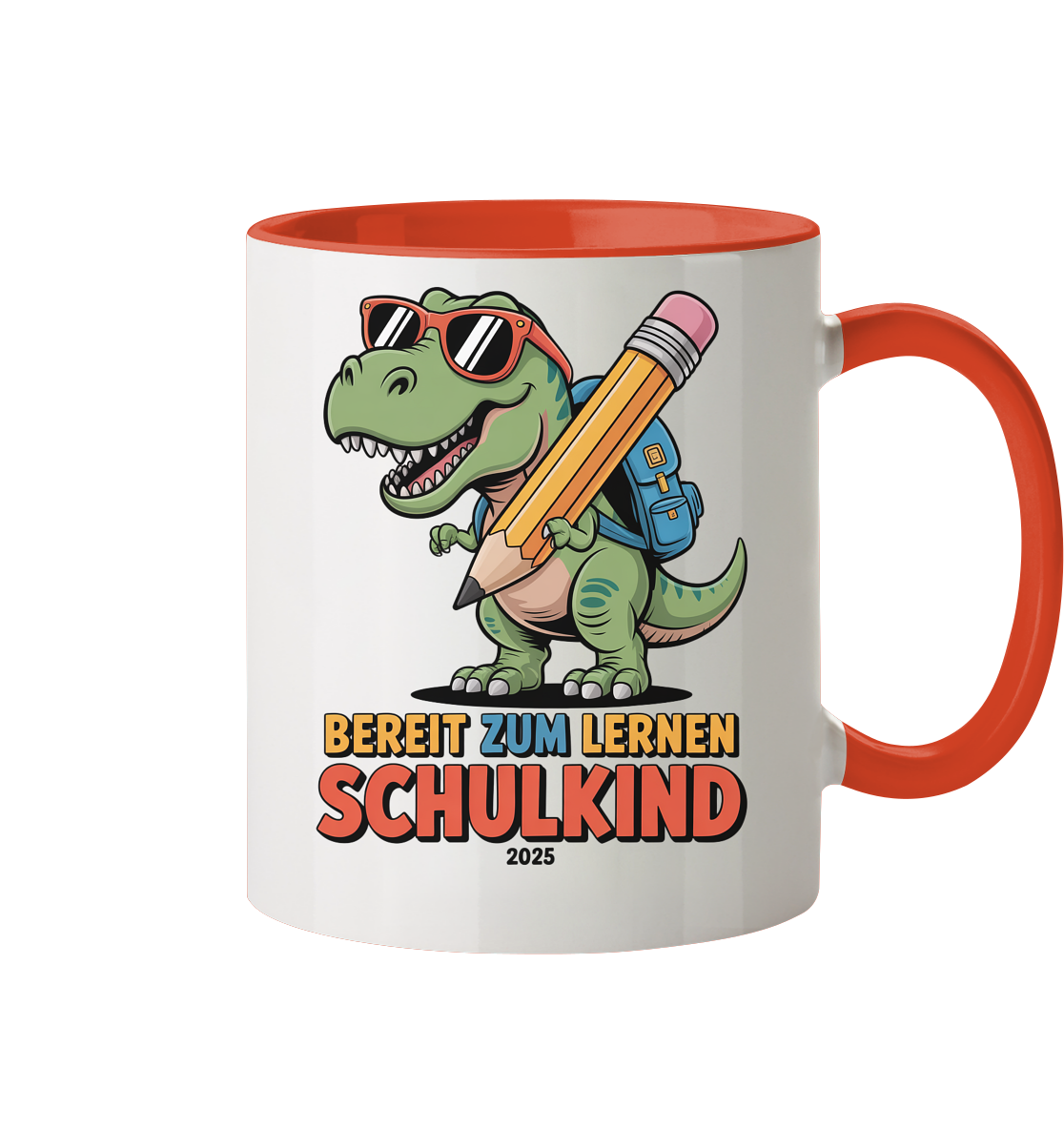 Bereit zu lernen Dino Tasse
