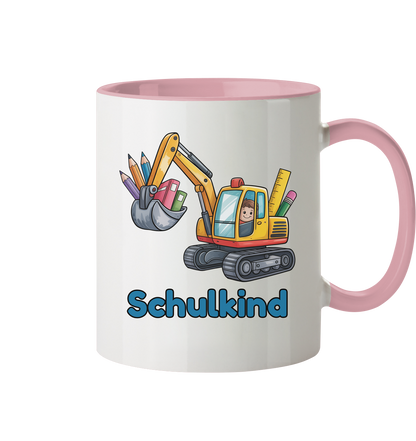 Bagger Schulkind Tasse personalisierbar