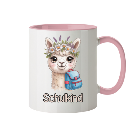 Alpaka Schulkind  Tasse personalisierbar