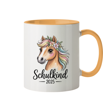 Pferdeglück Schulkind Tasse personalisierbar