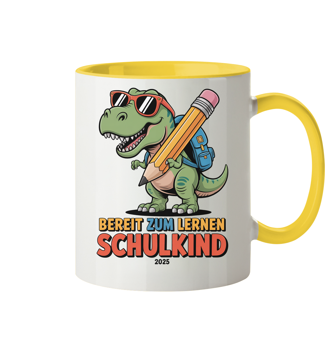 Bereit zu lernen Dino Tasse