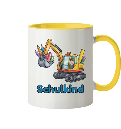 Bagger Schulkind Tasse personalisierbar